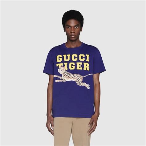 gucci tiger cotton t-shirt|gucci tiger loafer.